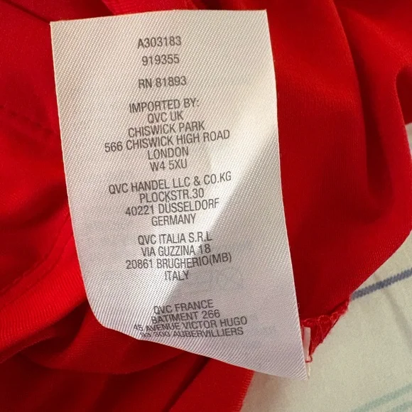 XS H By Halston Red Dolman Shirt Sleeve Button Front Blouse - Picture 13 of 13